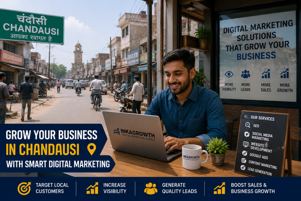 Digital Marketing in Chandausi helping local businesses grow online with SEO and social media marketing