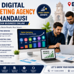 Best Digital Marketing Agency in Chandausi banner showcasing SEO, social media marketing, website development, Google Ads, and business growth solutions for local businesses.