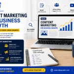 Content Marketing for Business Growth by Inka Growth showcasing SEO content writing, blog writing, website content, social media content, keyword research, and content strategy to increase traffic, leads, and brand authority.