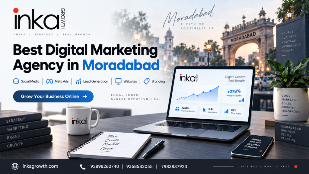 Best digital marketing agency in Moradabad - Inkagrowth