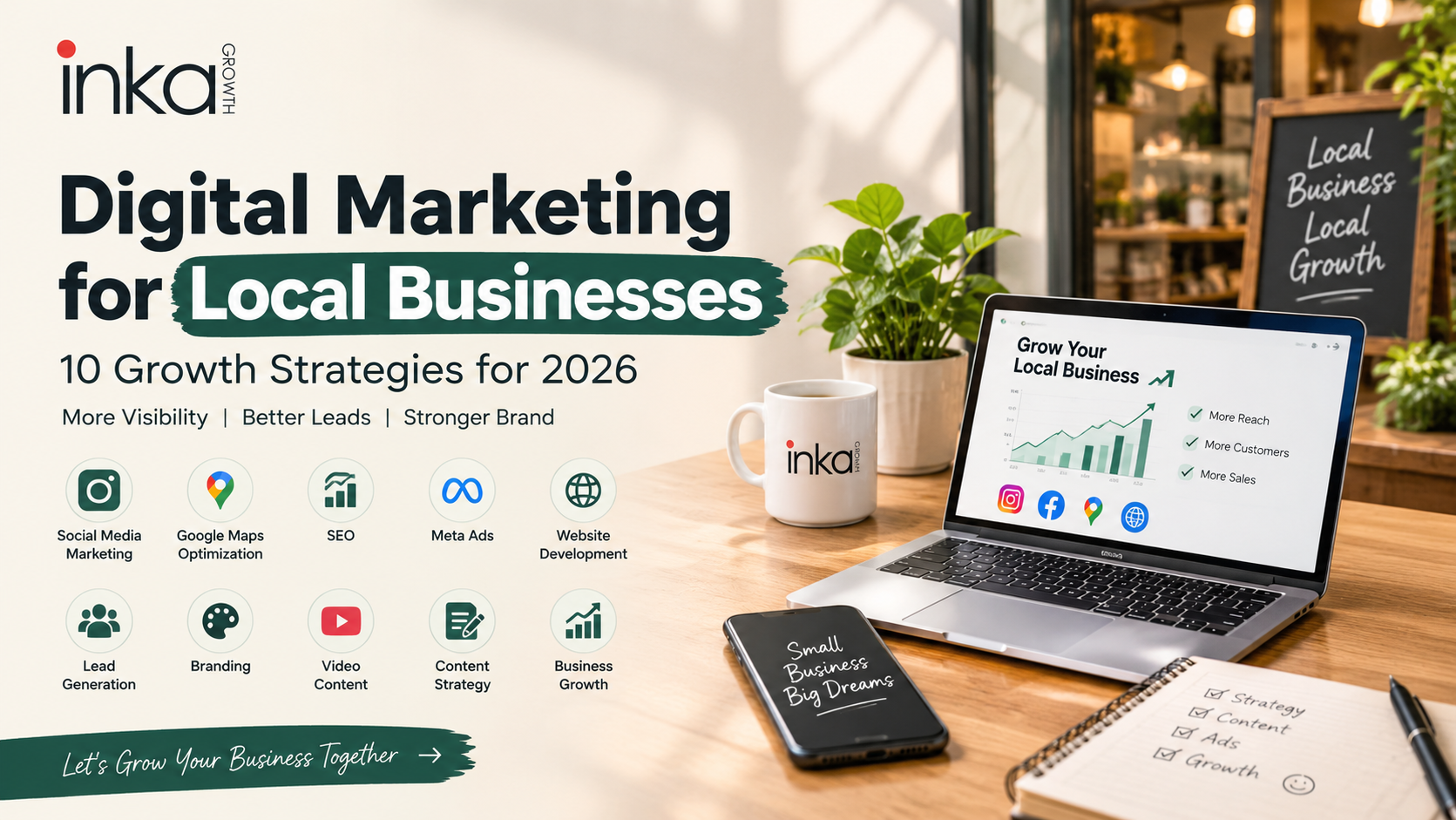 Digital marketing for local businesses with INKAGROWTH