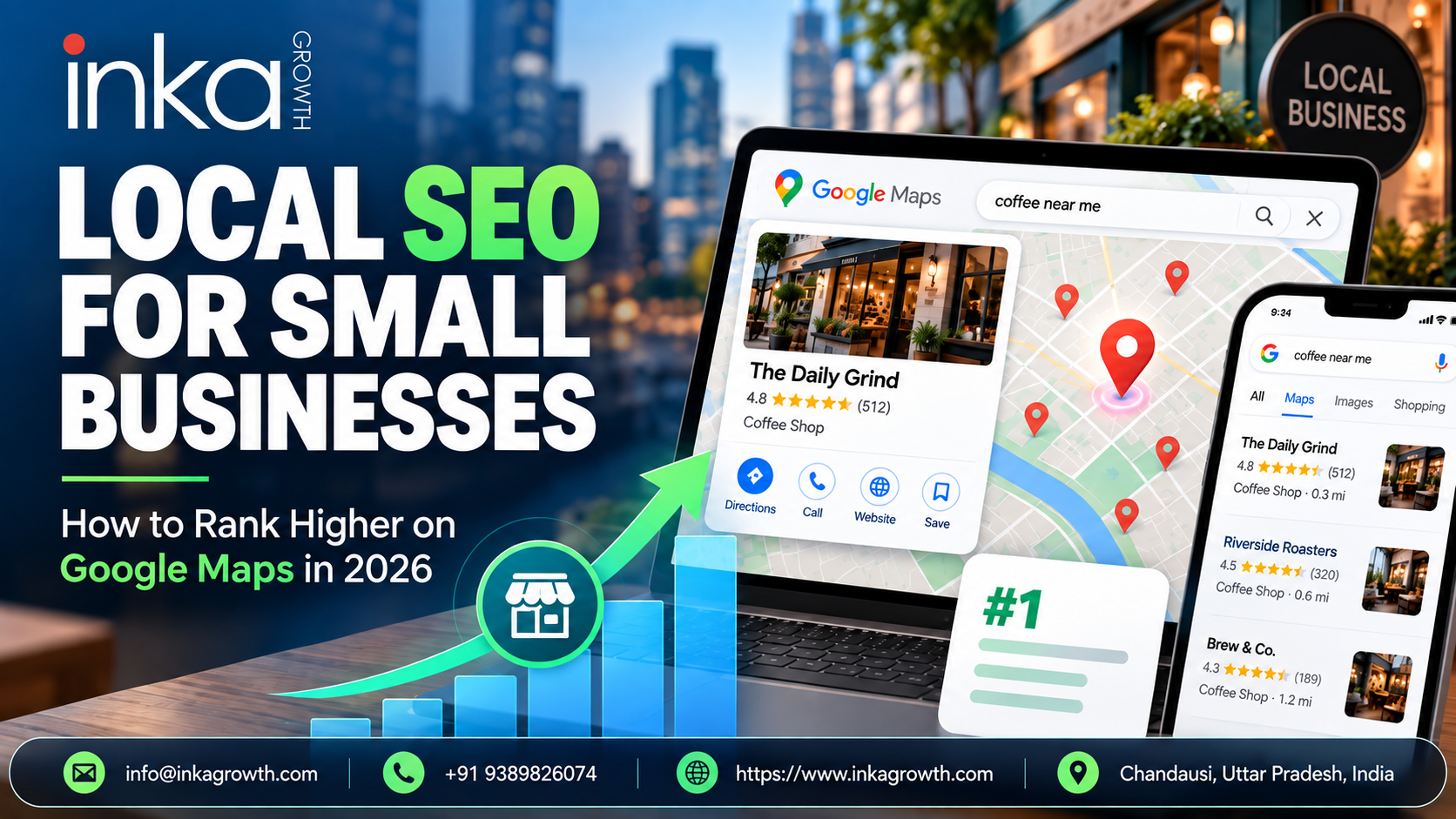 Local SEO for Small Businesses Google Maps ranking guide 2026 by INKAGROWTH